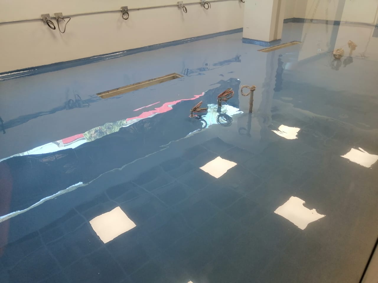 Superficie con recubrimiento epóxico instalada en los Cabos